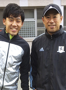 遠藤 航選手と西村岳生